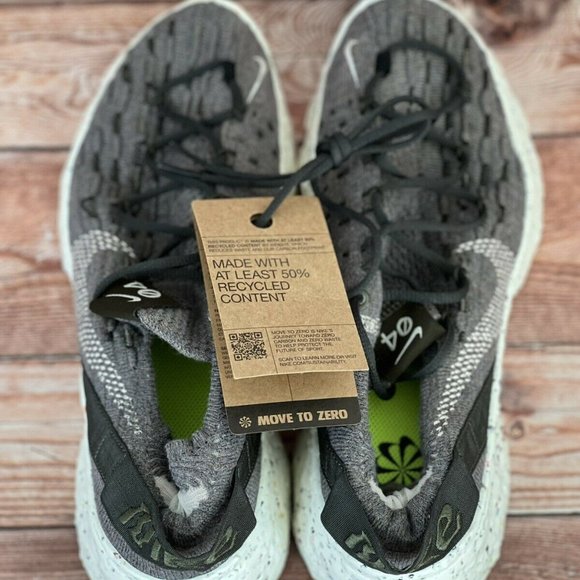 Nike Space Hippie 04 Running Shoes Cargo Khaki CD3476-300 Women's Sneakers - Picture 9 of 10